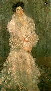 portratt av hermine Gustav Klimt